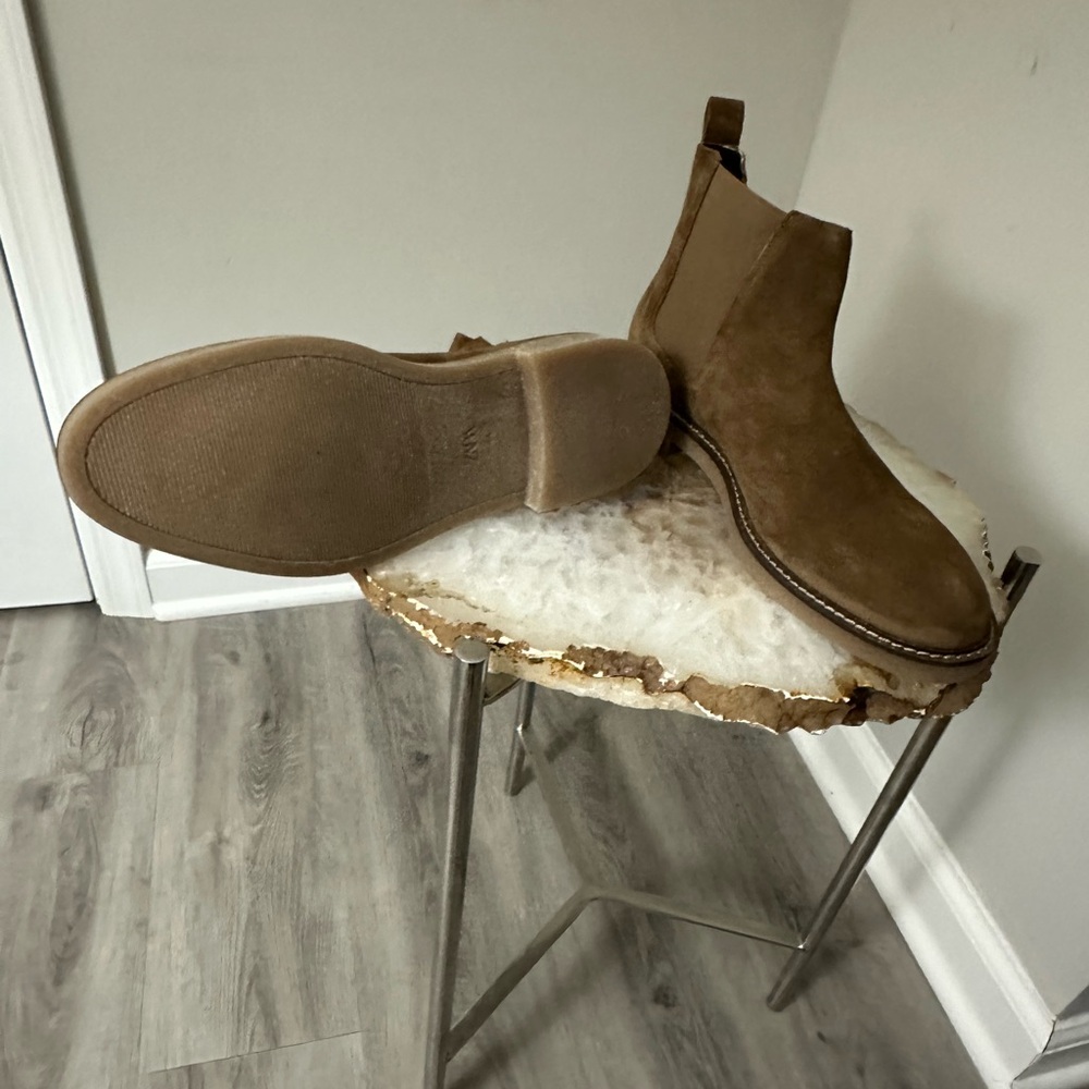 Suede Chelsea by Zara. Size 44. Amber. Never Worn!